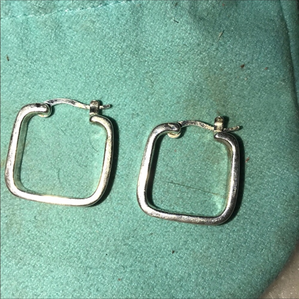 Tiffany & Co Tiffany’s  square hoop earrings rare